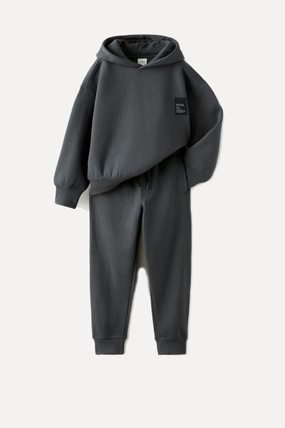 Plush Sweatshirt & Trousers Co-Ord from Zara