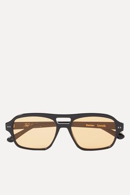 Damien Aviator-Style Acetate Sunglasses from Lexxola