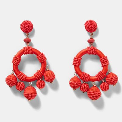 Earrings With Matching Beads from Zara