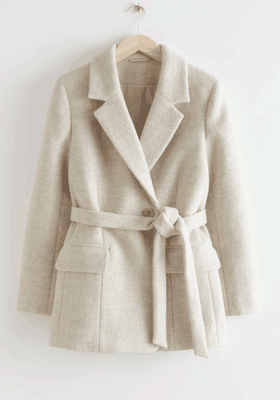 Belted Wool Blazer from & Other Stories