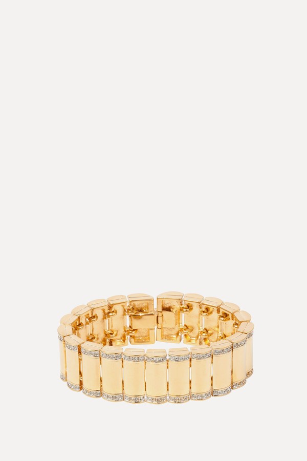 1980s Vintage Dramatic Swarovski Crystal Bracelet from Susan Caplan