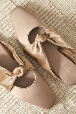 Sateen Slippers With Bow from Zara