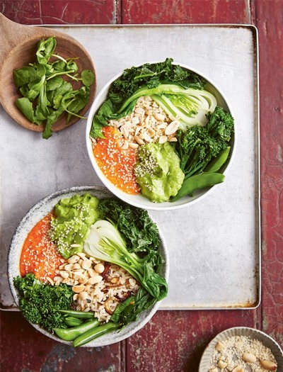 Veggie Rice Bowl With Sambal & Avocado