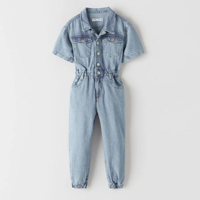 Denim Worker Jumpsuit 