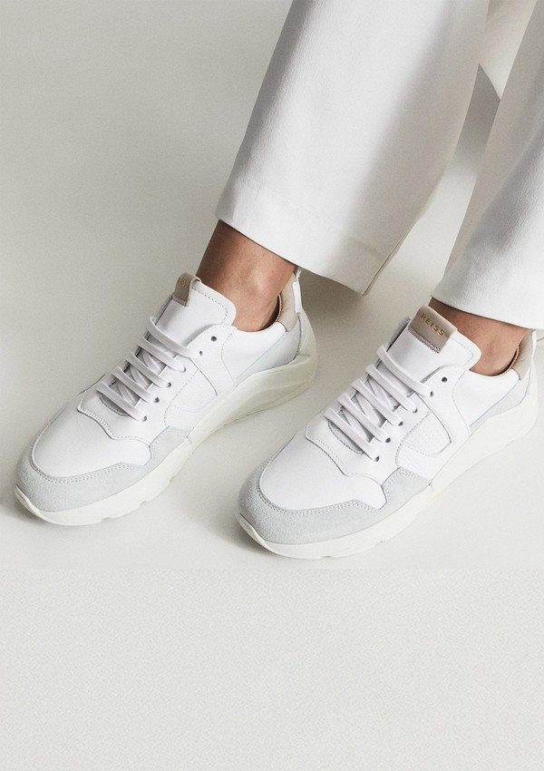 Shelton Leather Trainers from Reiss