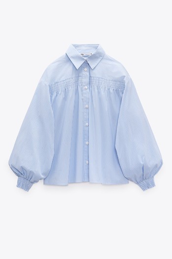 Striped Yolke Detail Shirt from Zara