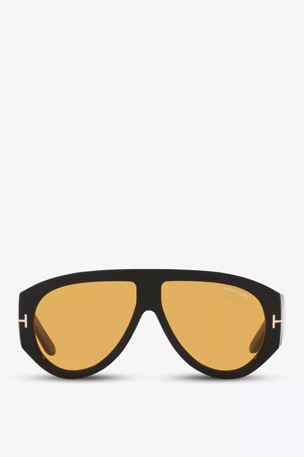 FT1044 Bronson Aviator--Frame Acetate Sunglasses from Tom Ford