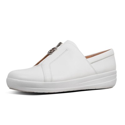 Zip Leather Sneakers