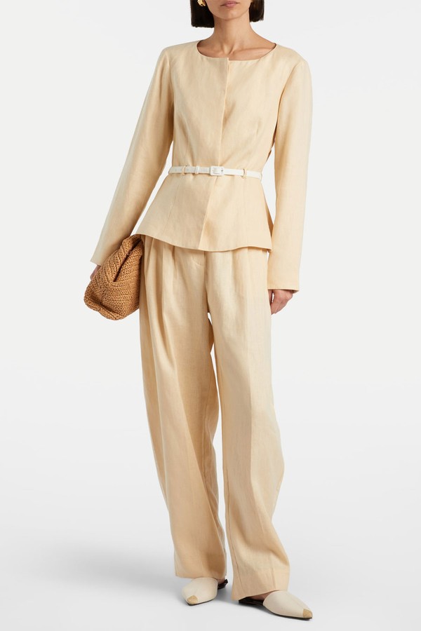 Pamela Belted Linen Jacket from Posse