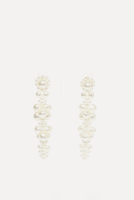 Pearl Cluster Drip 1g Sterling Silver Earrings from Simone Rocha x Relove