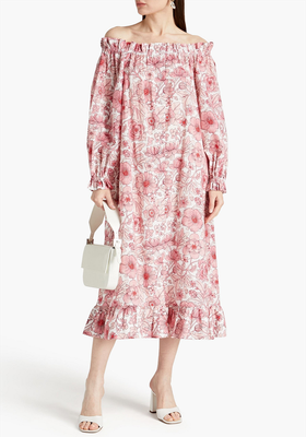 Off-The-Shoulder Floral-Print Midi Dress from The Vampire's Wife