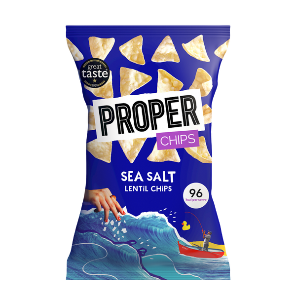 Sea Salt Lentil Chips from Properchips