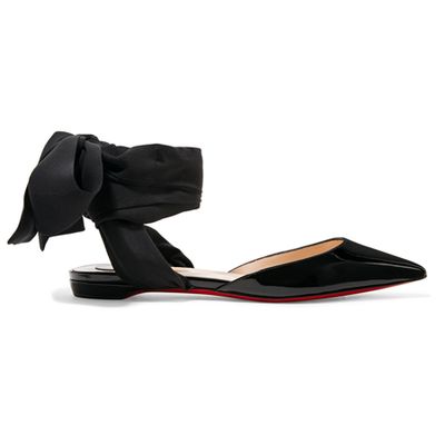 Lace-Up &Patent-Leather Flats from Christian Louboutin