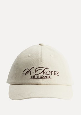 Text-Motif Twill Cap