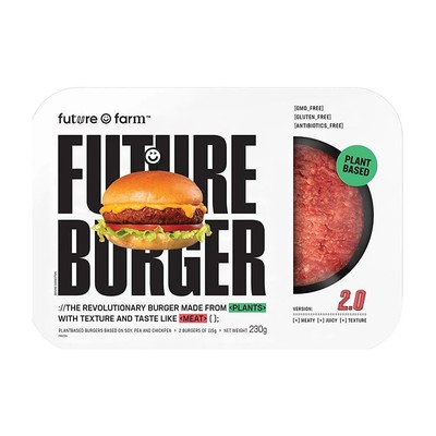 Plant Based Burger from Future Farm 