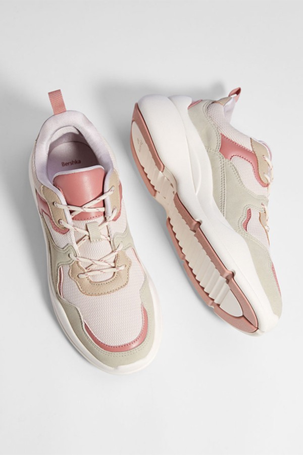 Contrasting Platform Trainers from Bershka