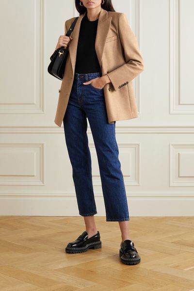 Cholita Everyday Double-Breasted Camel Blazer from Blazé Milano