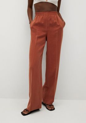 Flowy Straight-Fit Trousers from Mango