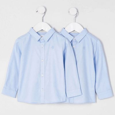 Blue Long Sleeve Shirt 2 Pack