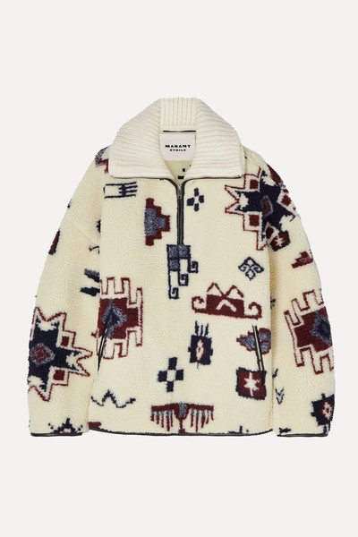 Marner Printed Fleece Sweatshirt from Isabel Marant Étoile