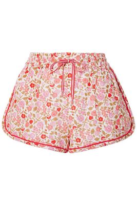 Goldie Floral-Print Linen & Cotton Blend Shorts from Zimmerman