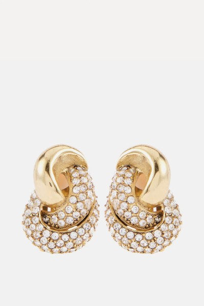 Embellished Clip-On Earrings from Oscar De La Renta