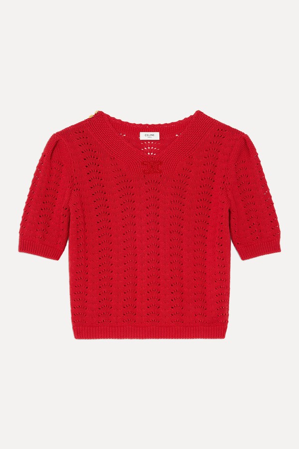 Cotton Pointelle Top