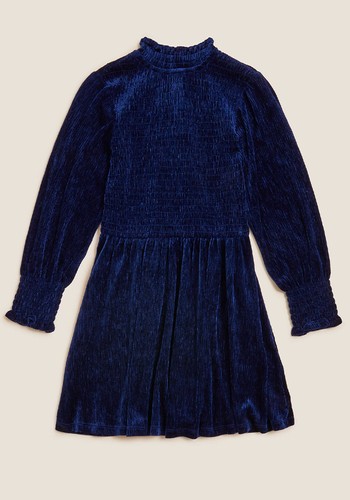 Velvet Tiered Dress  from Marks & Spencer