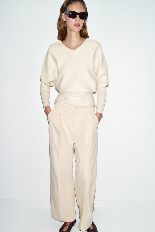 V-Neck Knit Jumper