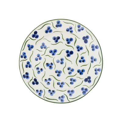 Blue & Green Chintamani Ceramic Medium Plate  from Penny Morrison