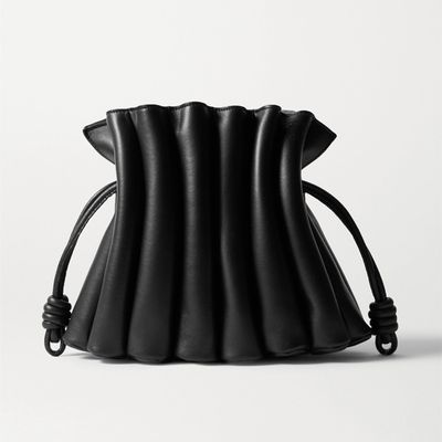 Flamenco Ondas Pleated Leather Clutch, £1,500 (was £2,500) | Loewe