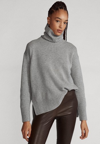 Wool-Blend Roll Neck Jumper