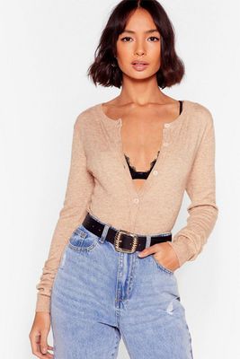 It's A Cover Up Button-Down Knit Cardigan