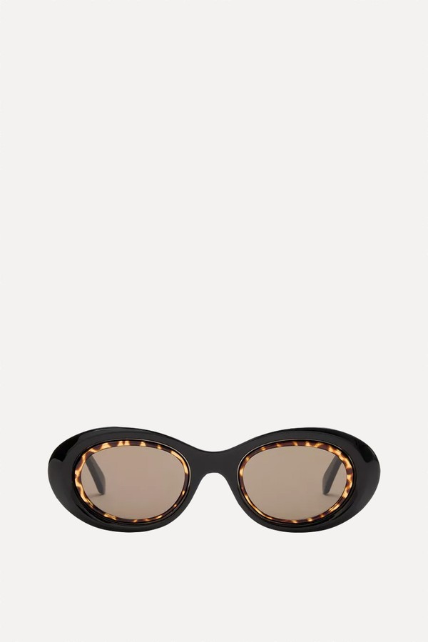 Mini Anagram Oval Sunglasses from Loewe 