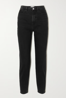 High 'N' Tight Cropped High-Rise Slim-Leg Jeans from Frame