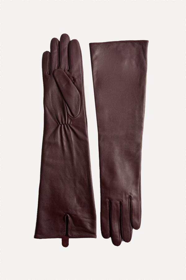 Leather Mid Length Gloves from Marks & Spencer