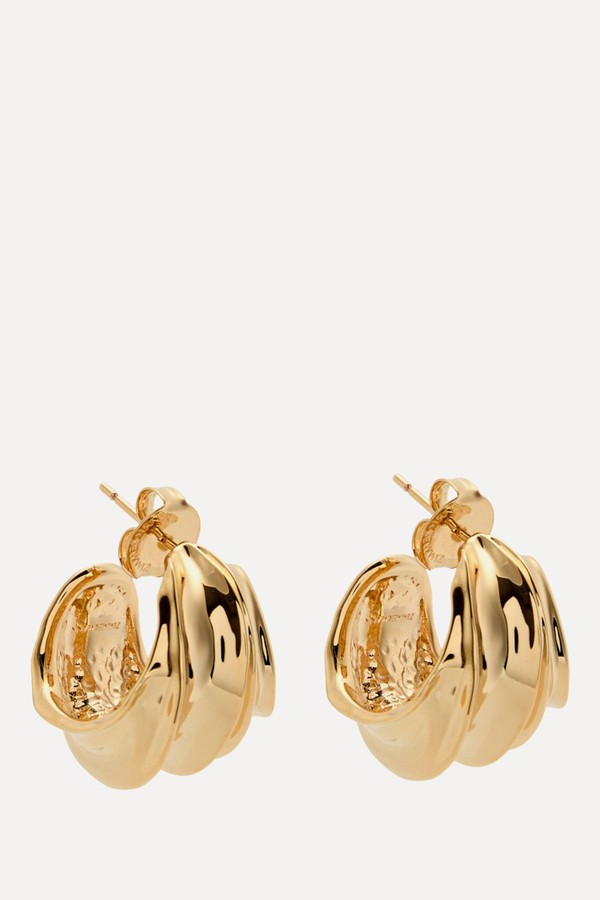 Glaze 12kt Gold-Plated Hoop Earrings from ZIMMERMANN