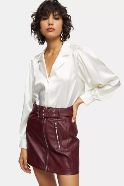 Ivory Satin Shirt