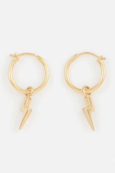 Women’s Mini Lightning Charm Hoops Gold from Missoma