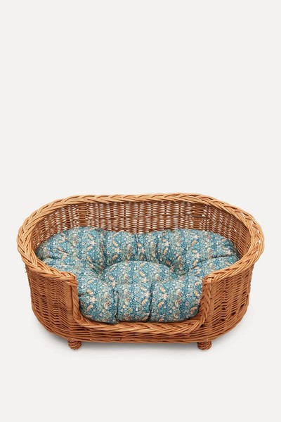 Wicker Oval Pet Bed Made With Liberty Fabric from Coco & Wolf X Edit 58