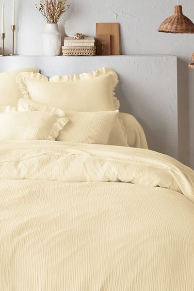 Kumla Plain 100% Cotton Muslin Duvet Cover, From £49 (was £70) | La Redoute