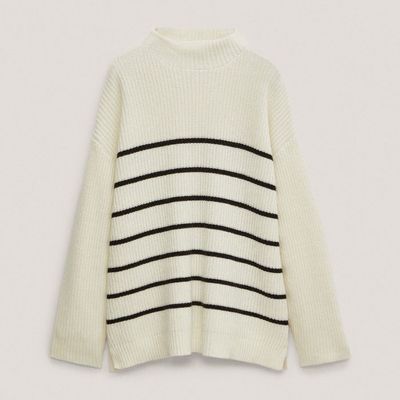 Striped Purl Knit Sweater from Massimo Dutti