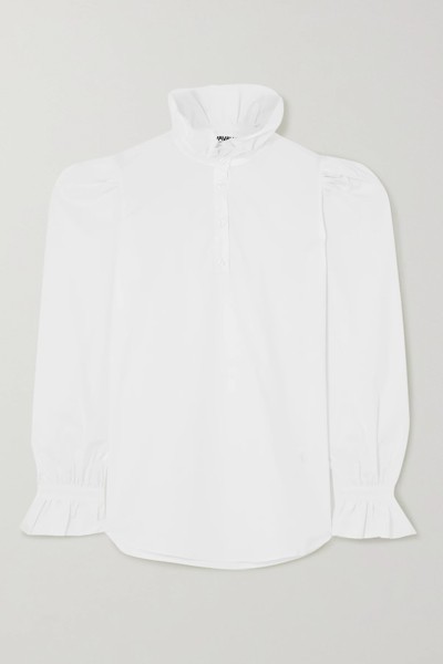 Ruffled Cotton-Poplin Shirt from Avavav