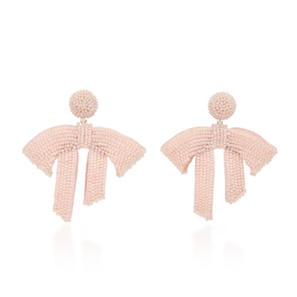 Drape Beaded Drop Earrings from Oscar De La Renta