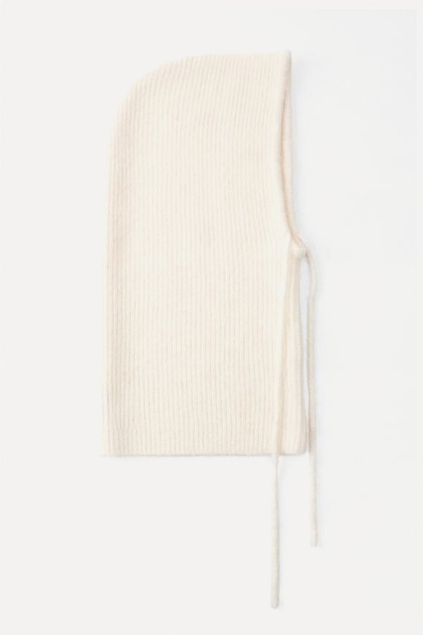 Ribbed Drawstring Hoodie from Zara