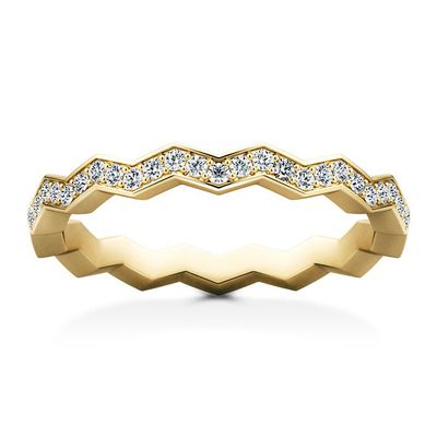 Connections Pavé Stacking Diamond Round Ring