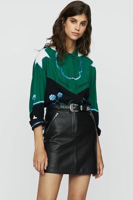 Short Leather Skirt