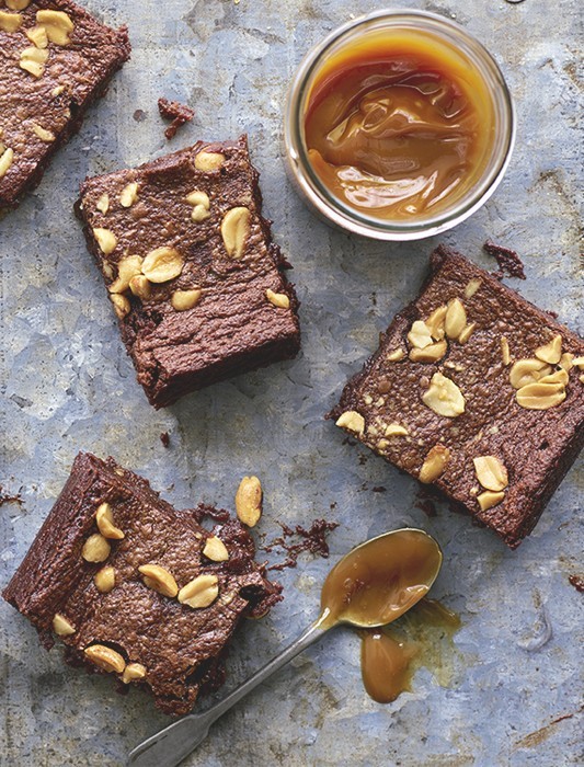 Peanut Butter & Salted Caramel Brownies