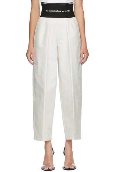 Elastic Logo Carrot Trousers from Alexander Wang