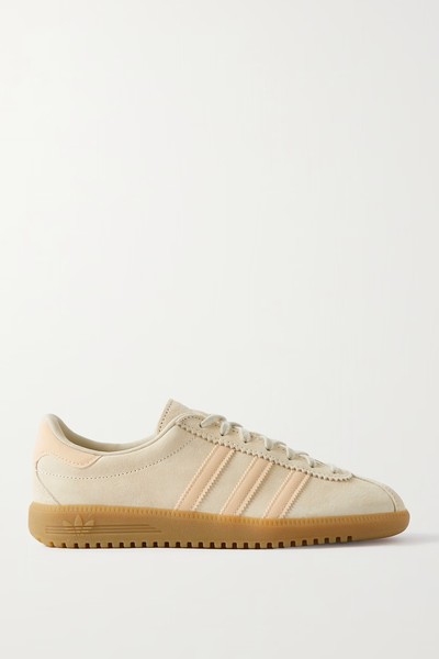 Bermuda Leather-Trimmed Suede Sneakers from Adidas Originals